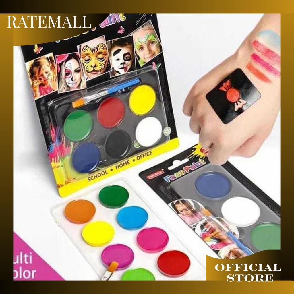 Portable Boxed Washable Water Based Body Face Make Up Paint For Kids Body And Face Paint Kit For Kid