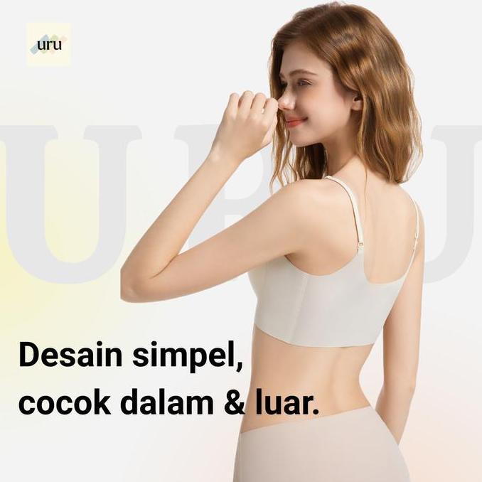 [2 PCS] URU Comfort Air Jelly Bra Super Tipis & Adem Seharian, Bra Tanpa Bekas, Nyaman Banget