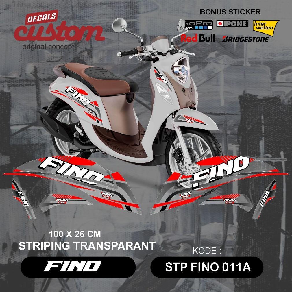 striping transparan fino stiker motor yamaha fino transparant decal fino