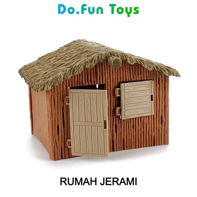 Mainan Miniatur ama Rumah Jerami / Gubuk Jerami / Rumah Panggung / Rumah Petani