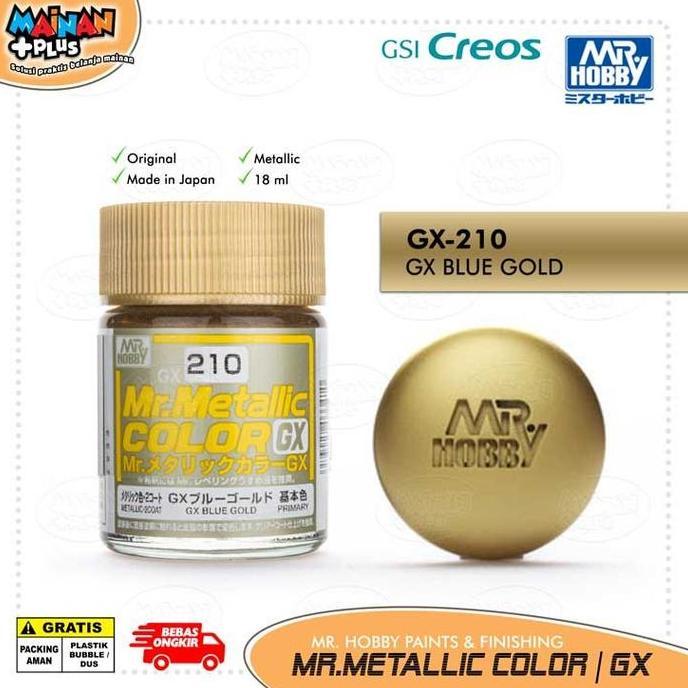 Mr Metallic Color GX GX210 BLUE GOLD GX-210 Gundam Paint Model Kit