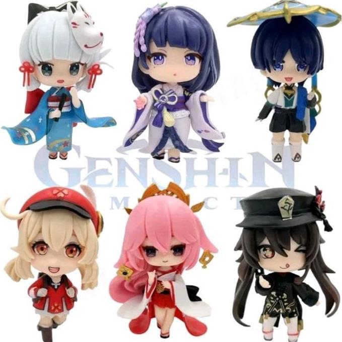 genshin impact figure yae miko raiden shogun klee wanderer ayaka hu tao