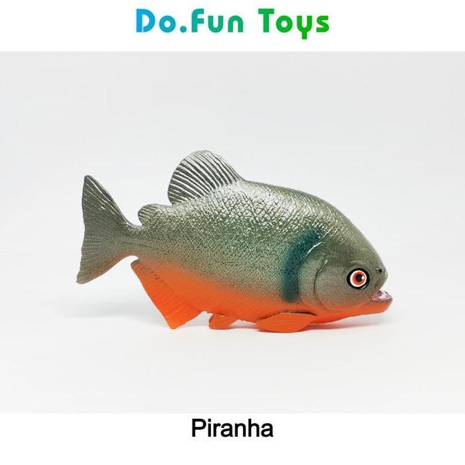 Piranha Fish Animal Figure/ Miniatur Ikan Piranha