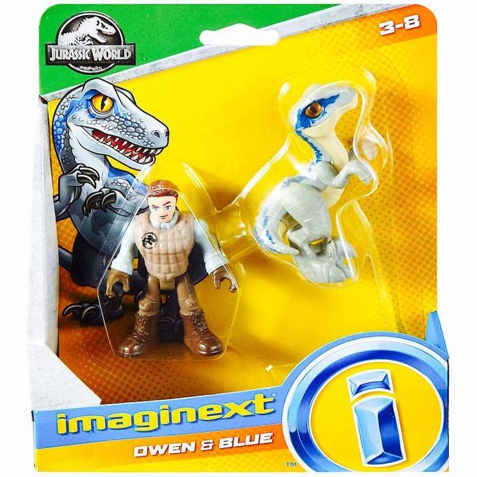 Jurassic World Imaginext : OWEN & BLUE Action Figure