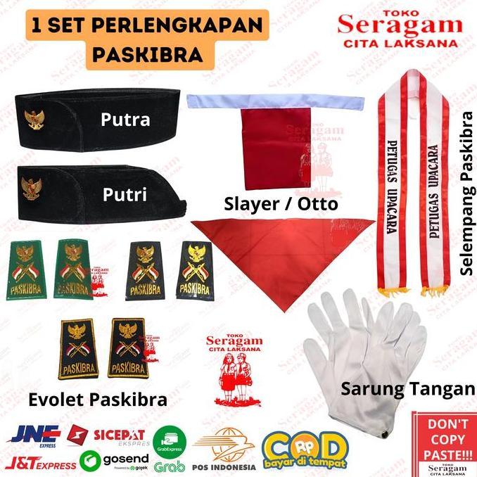 1 Set Perlengkapan Paskibra / 1 Paket Perlengkapan Paskibra