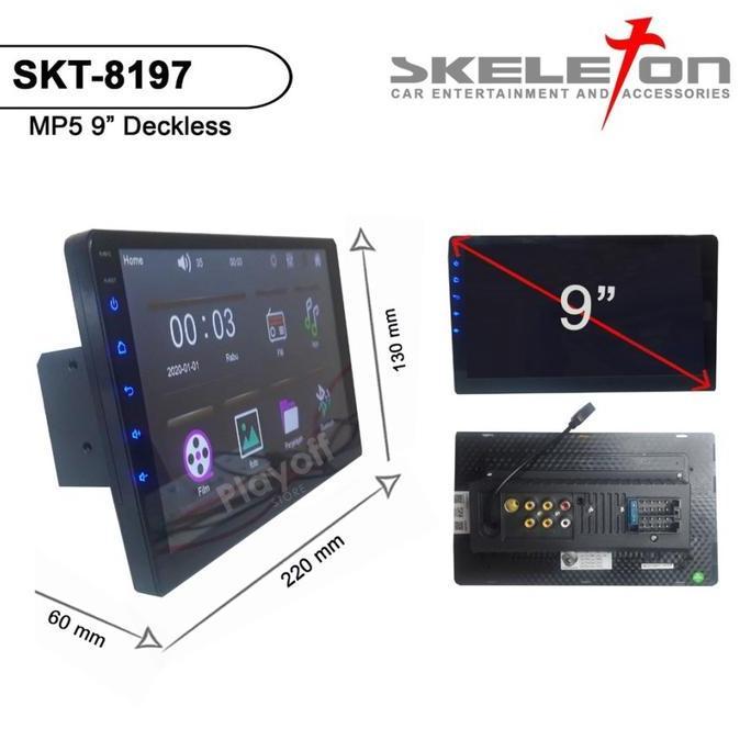 Head Unit 9 inch Double Din MP5 Skeleton Bluetooth Mirrorlink / Tape Mobil