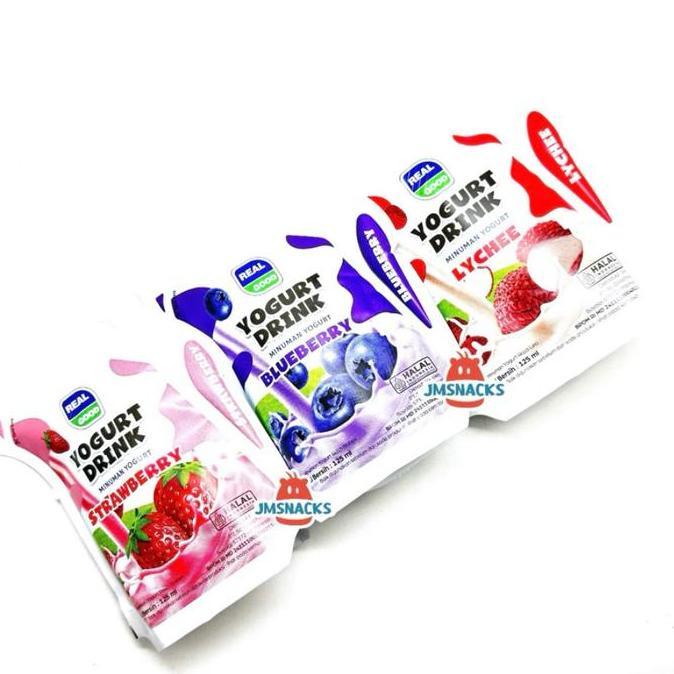 New- [!!] Real Good YOGHURT POUCH 1 Dus isi 40pcs x 125ml - susu realgood yoghurt sehat nikmat enak