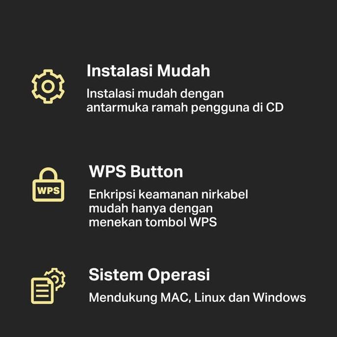 TP-Link TL-WN822N | 300Mbps Wireless USB Adapter | WIFI High Gain | Dongle | Kabel 1,5m | PC MAC Ant