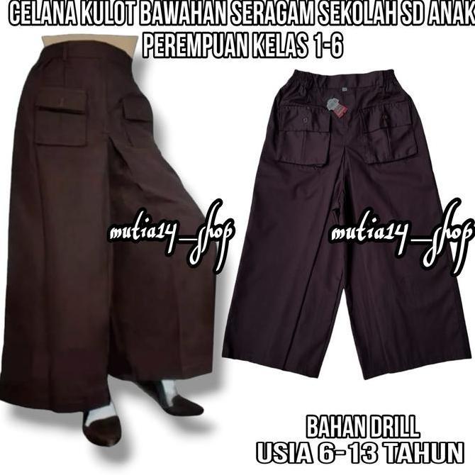 rok celana kulot Panjang seragam pramuka sekolah SD anak perempuan