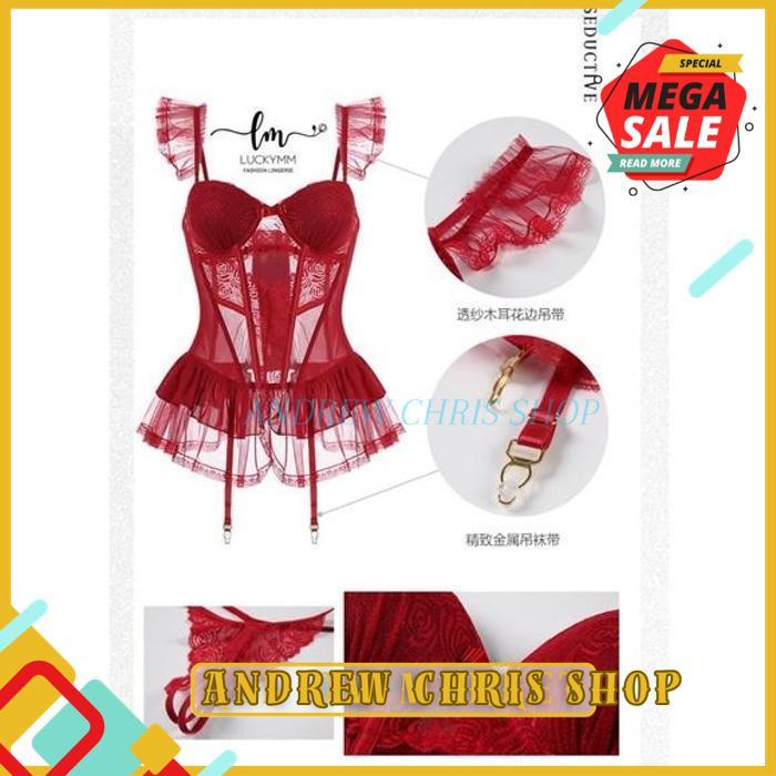 SEXY LINGERIE BODYSUIT KORSET BAJU SEXY LINGERIE WANITA / LINGERIE KORSET / LINGERIE BODYSUIT BAJU S