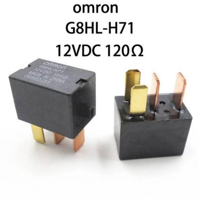 Relay 12 volt kaki 4 Omron relay 12v  pin 120 Ohm Riley comp start Rilay Starter HARGA SPESIAL