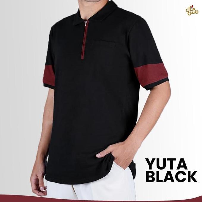 Kurta Kaos Pria Koko Navy Koko Hitam Dewasa Lengan Pendek Bahan Kaos Terlaris