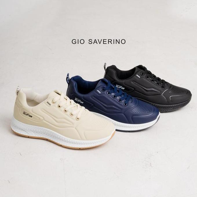 Sepatu Sneakers Hitam Pria Gio Saverino