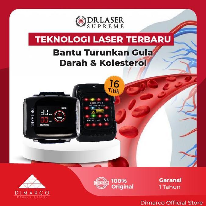 Dr Laser Supreme 16 Titik Teknologi Alat Terapi Laser Jam Tangan