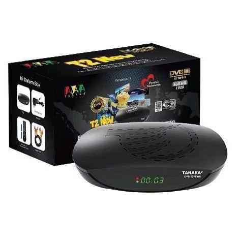 TANAKA SET TOP BOX TV DIGITAL T2NEW RECEIVER DVB-T2 HDMI USB WIFI DONGLE GARANSI RESMI