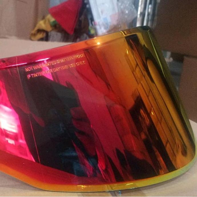 Flat visor nhk rx9 iridium kaca helm NHK RX9 iridium red / iridium blue / iridium gold / iridium sil