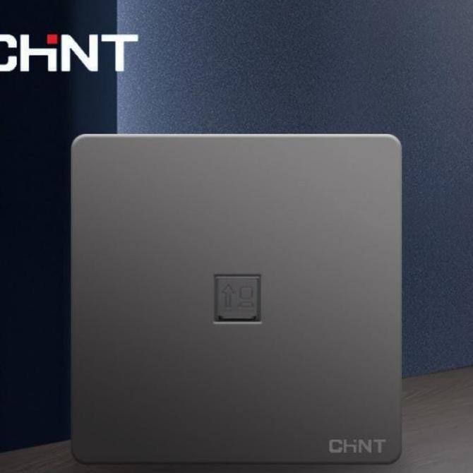 Outlet Data Cat6 RJ45 Dark Grey Chint TERMURAH