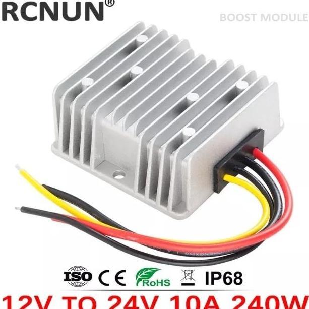 Diskon Rcnun Step Up Dc Converter 12V To 24V 10A 240W Boost Regulator, Ready