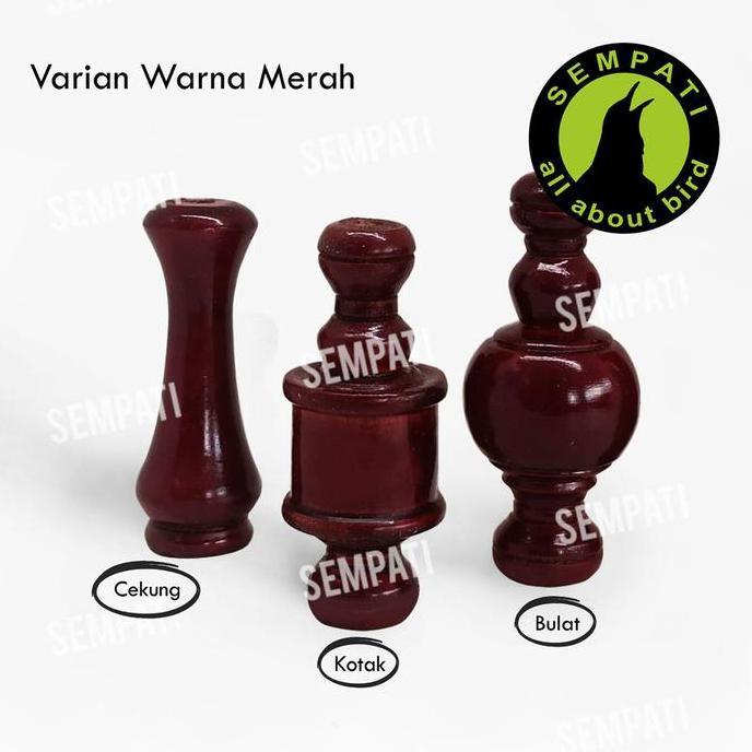 SEMPATI Pion Kayu Jati Polos Motif Warna Pion Sangkar Kotak Pion Kandang Burung Kotak Pion Gantungan