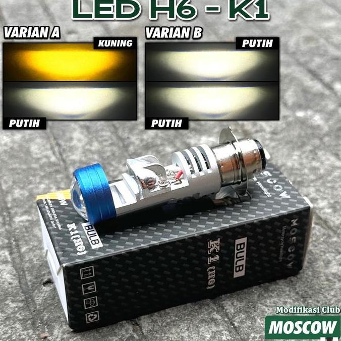 CIONALL_SHOP - LAMPU H6 MINI BILED PROJECTOR SUPER TERANG MOSCOW AC DC 12-8V 2W HEADLAMP H6 MATIC BE