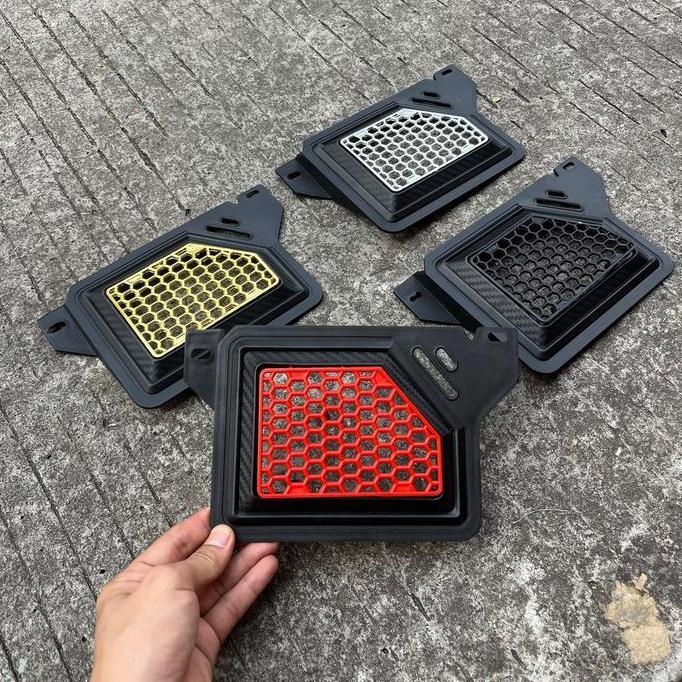 DS238 >> COVER RADIATOR MOTOR NMAX AEROX LEXI COVER RADIATOR LEBAH KARBON OCITO NMAX OLD NMAX NEW AE