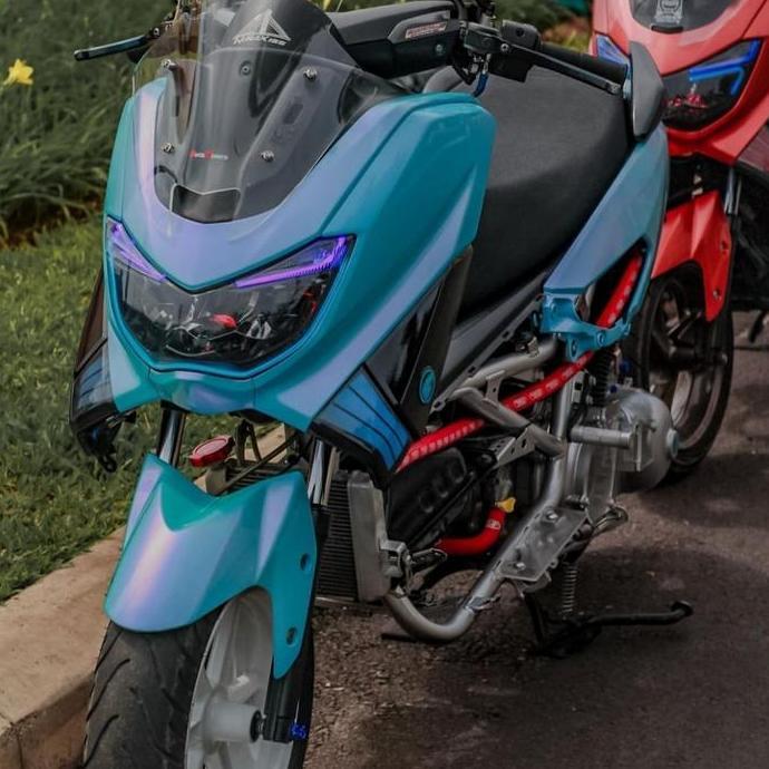 DS118 >> windshield Nmax TDR mini sporty . visor Nmax TDR jenong tebal 4mm