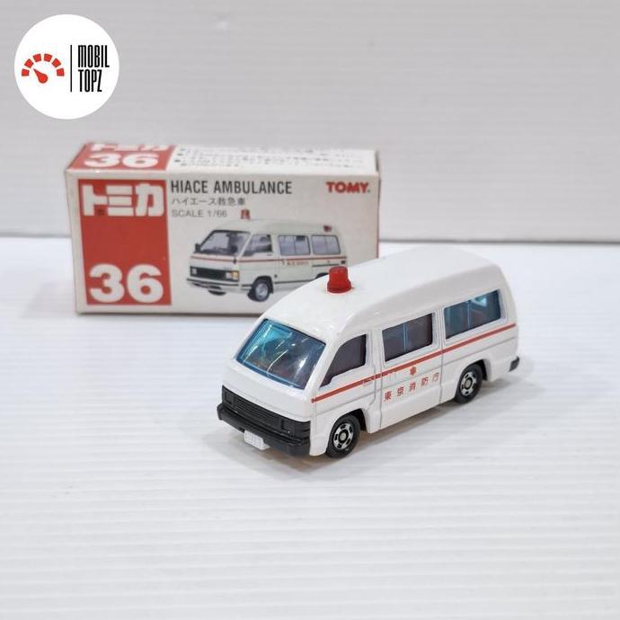 Tomica Toyota Hiace Ambulance Tomy Red