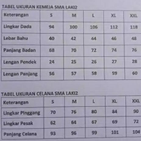 pola celana seragam sekolah sma