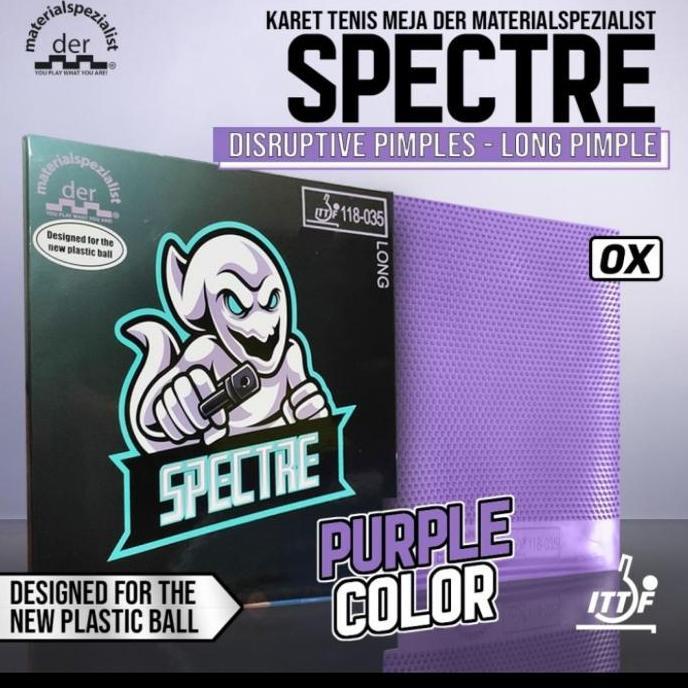 Karet Bat Der Materialspezialist Spectre Purple Bintik Panjang OX