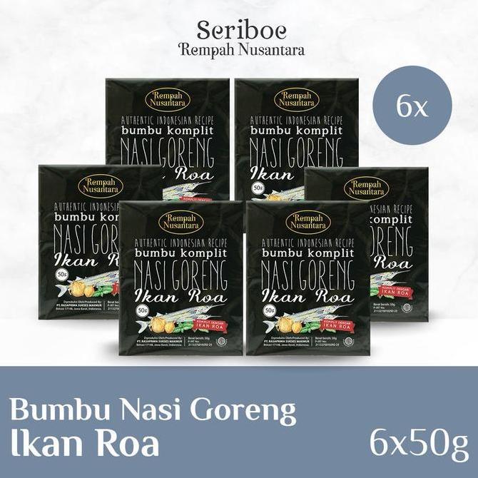 Bumbu Nasi Goreng Roa Rempah Nusantara 50 Gr (6 Pcs )