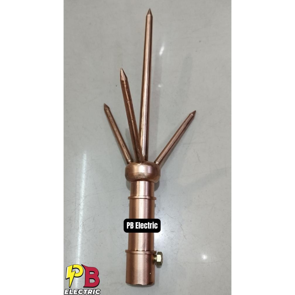 Tombak Anti Petir Trisula / Penangkal Petir Trisula / Trisula Penangkal Petir (Non Paket)