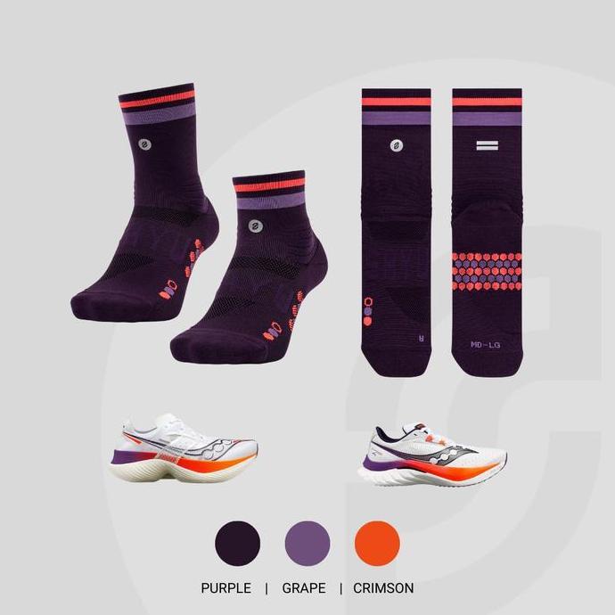 Kaos Kaki Lari SHYU Running Racing Socks Half & Quarter Crew Original CO
