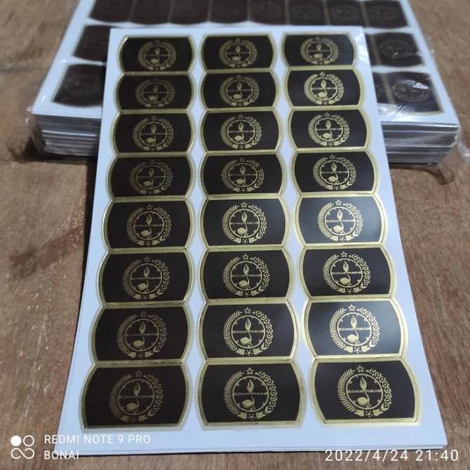 STICKER KEPALA GESPER SEKOLAH / LOGO IKAT PINGGANG SEKOLAH SD SMP SMA