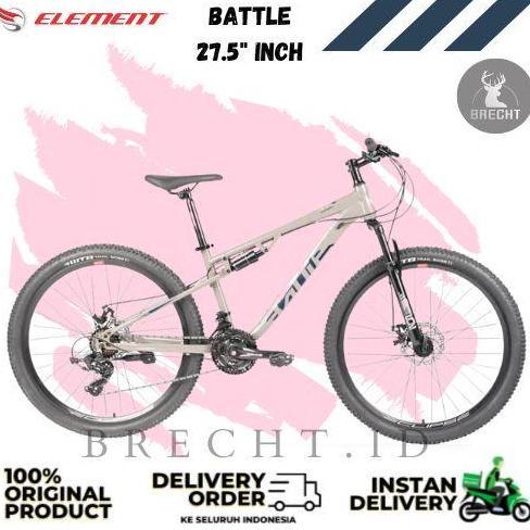 Terbaru Sepeda Gunung Mtb Element Battle 27.5" Inch Full Suspension 24 Speed