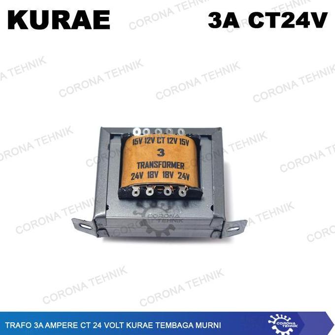Diskon Trafo 3A 3 Ampere Ct 24 Volt Kurae Tembaga Murni