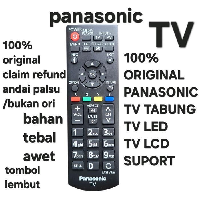 ( PANASONIC ORIGINAL REMOTE TV ) ASLI ORI ORGIN REMOTE TELEVISI PANASONIK PANASONIC TV TELEVISI TABU