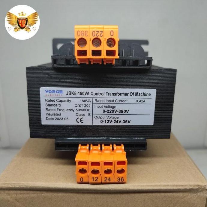 Spesial Vorge Transformer Trafo Step Down Jbk5 160Va Out 36V/24V/12V No Fort