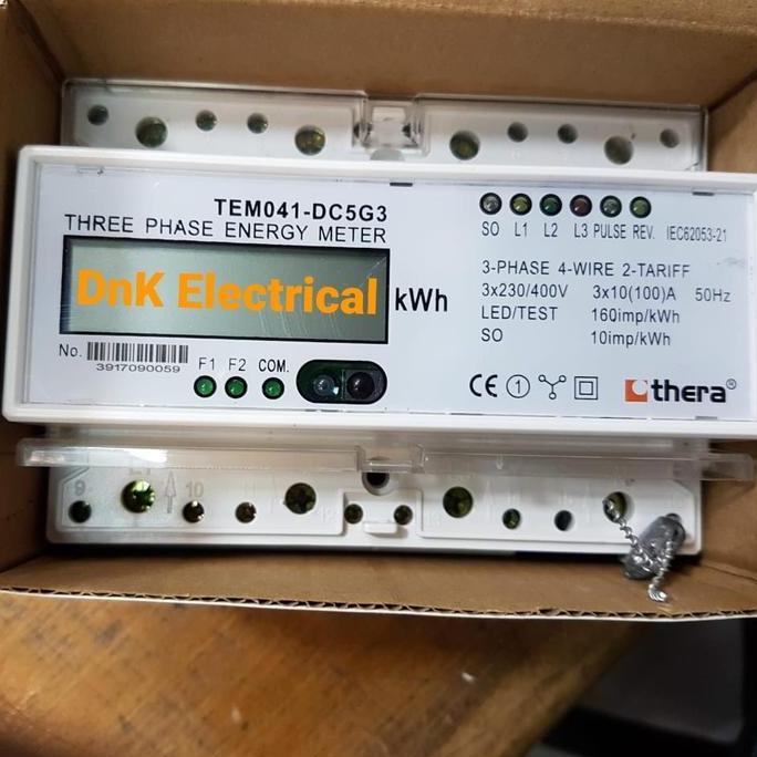 Terjangkau Kwh Meter 3Phase Thera Multitarif Tem041-Dc5G3 Digital (Lcd) Direct