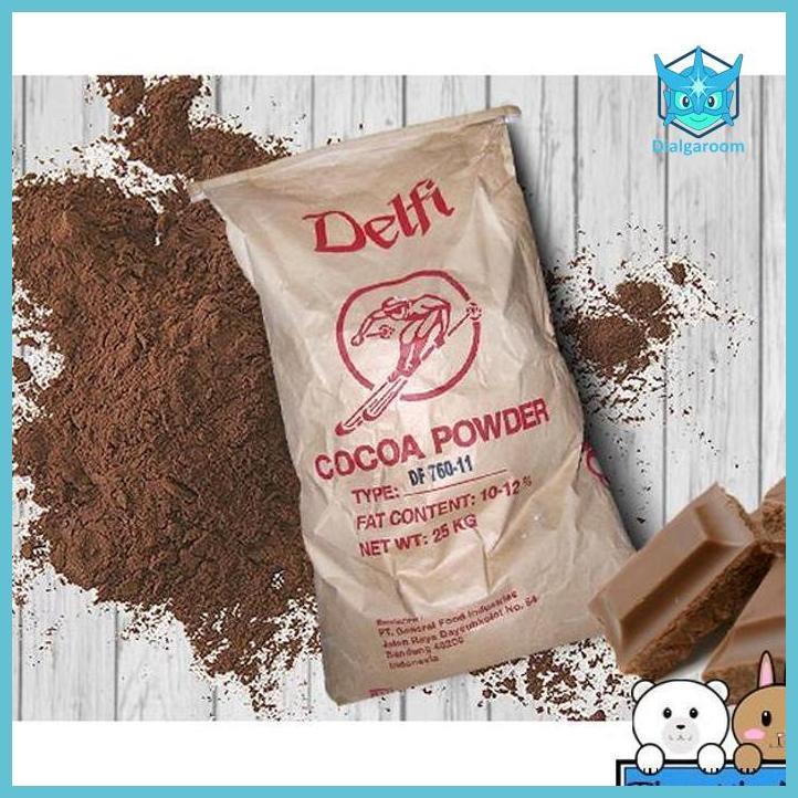( COKLAT ) DELFI COCOA POWDER / COKLAT BUBUK - DARK - 500 GR BAHAN KUE  COKLAT BUBUK MAKANAN & MINUM
