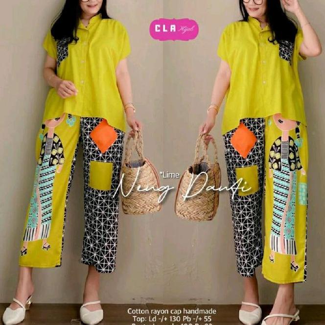 One Set Tejo Kepang Semerbak Batik Ori Setelan Wanita Kekinian Viral Kekinian Setelan Wanita One Set