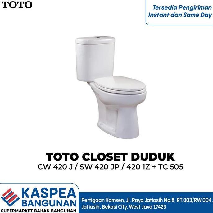 Promo CLOSET / KLOSET / TOILET DUDUK TOTO CW420J / SW420JP + TC 505 FULLSET COD