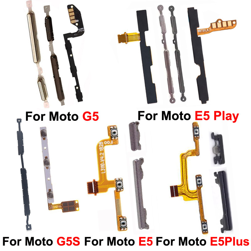 Tombol Telepon Flex Power Volume Kompatibel Untuk Motolora Moto G5 G5S E5 Plus Play GO Baru On Off K