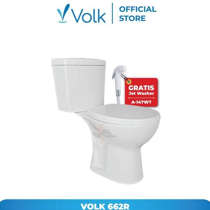 Promo Volk Closet Duduk Kloset Duduk Toilet Duduk Freesia 662R COD