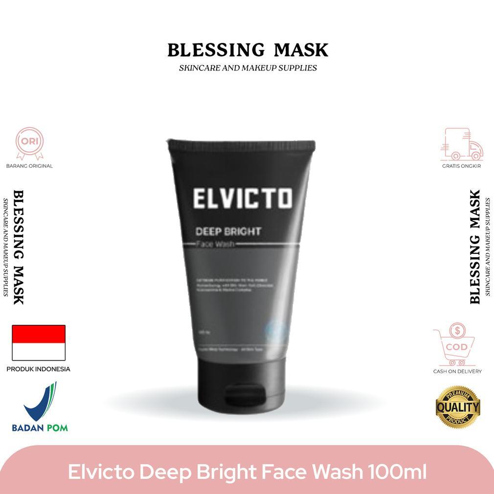 Elvicto Deep Bright Facial Wash 100ml | Pembersih Wajah Men / Pria