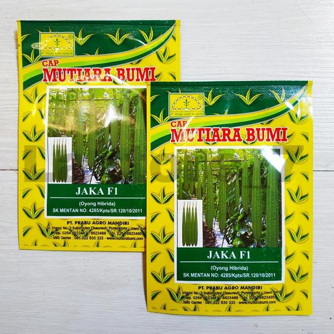 Benih Oyong Hibrida JAKA F1 Isi 10 gram Cap Mutiara Bumi Hijau
