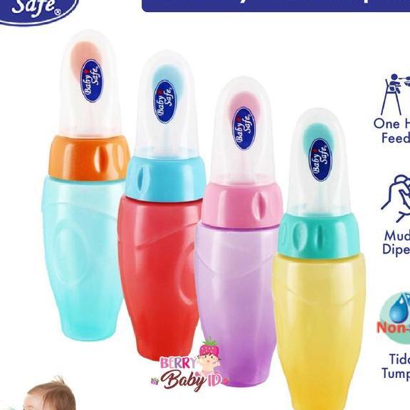 Baby Safe Botol Sendok Bayi Bottle Spoon Soft Squeeze