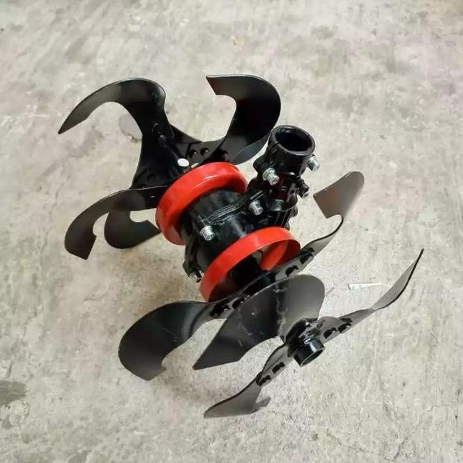 Alat Penggembur Tanah Mini Tiller Head Weeder Cakar Penyiang Gulma Mesin Potong Rumput