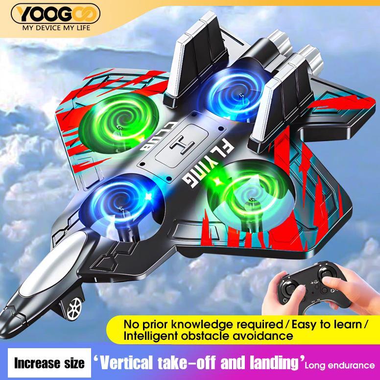 Mainan Pesawat Kontrol Jarak Jauh 2.4G EPP Stunt Remote Control Led Glider Airplane Foam Rc Pesawat 