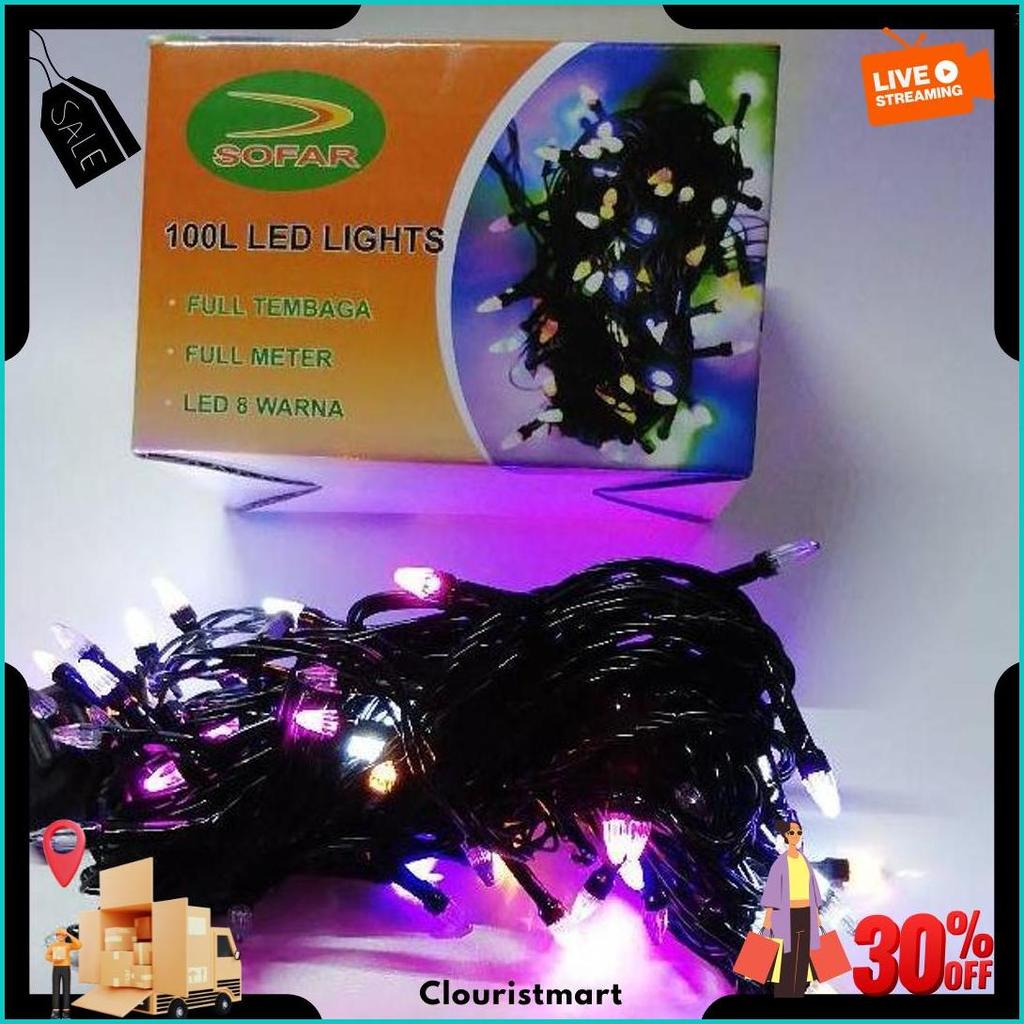 Lampu Tumblr / Lampu Natal Led Rainbow / Tumblr Light / Tumblr Led 8 Warna Sf-100 Cod