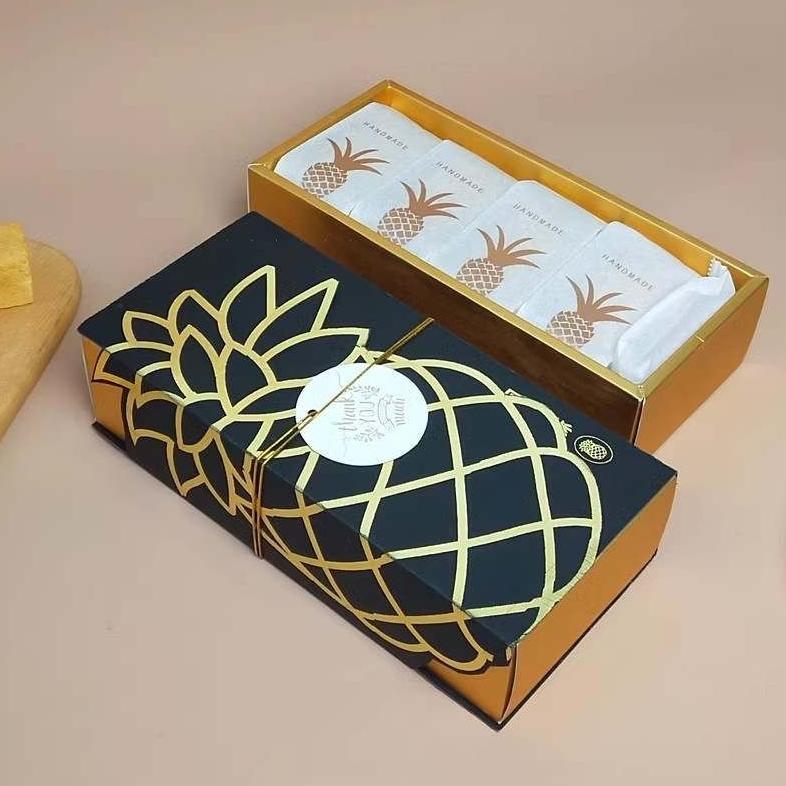 Kotak Box Nastar Motif Nanas | Kotak Box Hampers